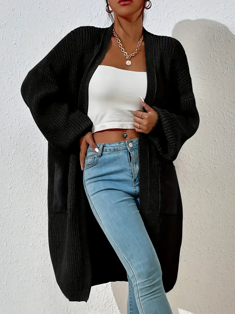 Cardigan Manches longues, coupe ample