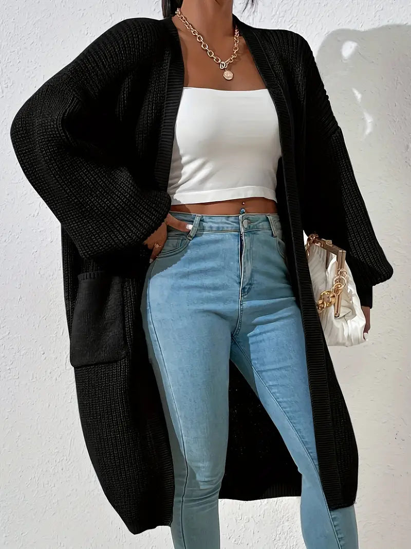 Cardigan Manches longues, coupe ample