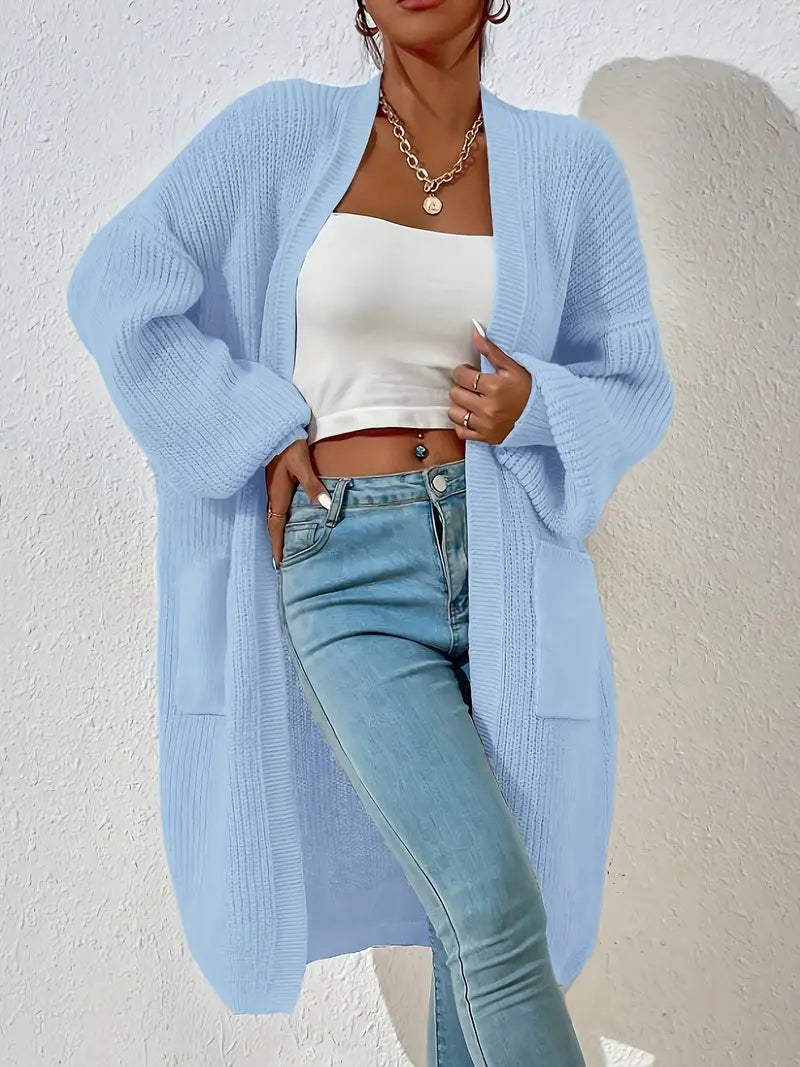 Cardigan Manches longues, coupe ample